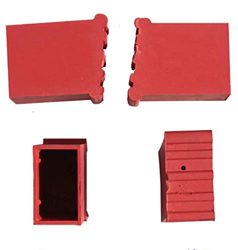 Telescoping Ladder Non Slip Feet Mat/Horizontal Stair-Style Cap/Shoe Kit/Foot Pads/Extension Ladder Parts/Cushion Cover Security Bumpers Accessories Replacement Kit(2Pcs) (inside diameter 50mmX29mm)