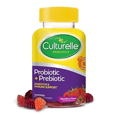 Culturelle Ultimate Strength Probiotic 20 Billion CFUs + Daily Probiotic Gummies 52 Count for Digestive & Immune Health
