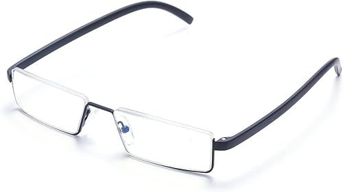 Miniatura 4 de Paquete de 4 lentes de lectura para hombres y lectores, bloqueo de luz azul con funda (negro, marrón, azul, gris, 1.5, multiplicador_x)