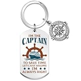 Yaxkvapu Boat Accessories Boat Gifts for Boats Owners Captain Keychain