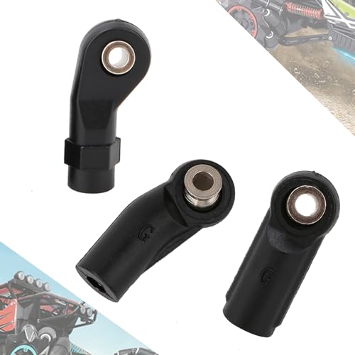 10 STÜCKE M4 Gelenkkopf Kugelkopf Fit für Axial SCX 1/10 RC Auto Crawler(seitlich gebogen)