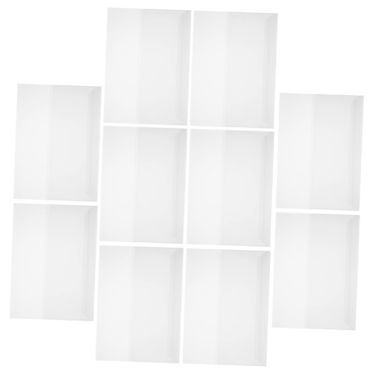 Housoutil 50 Fogli Copertine Protettive per Libri Trasparenti Pellicola Riutilizzabile Resistente per Quaderni e Libri Scolastici