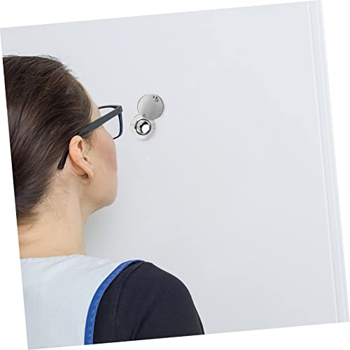 LIFKOME Mirilla de puerta en acero inoxidable con cubierta de privacidad, visor de puerta de seguridad, fácil de instalar miniatura 3