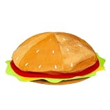 Seodondm Hamburger Cheeseburger Hat for Adults Halloween Costume Accesory