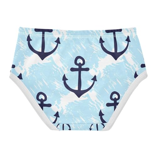 Navy Blue Anchors Toddler Girls's Underwear 2T 202c13302