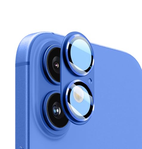 Apapeyaカメラ保護フィルム iPhone16/16 Plus用カメラカバー 全面保護 高透過率 強化ガラス レンズフィルム 合金サンドブラスト製 一体型レンズ保護ケース 指紋防止・1:1サイズ・露出オーバー防止・防爆裂耐衝撃・ケースに干?なし