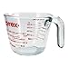 Pyrex Prepware 1 Cup Measuring Cup, Clear w/ Red Measurements (6001074)