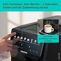 Siemens EQ500 iAroma Kaffeevollautomat mit integriertem Mahlwerk, Touchdisplay für 8 Getränke und schnelle Personalisierung, einfache Reinigung, Schwarz, TP553E19 – Ansicht 2