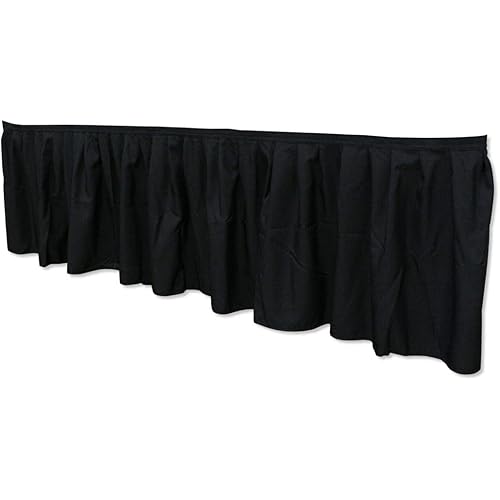 Elite Screens Projector Projection Screen Drape Kit Accessory Uniquely Designed for Yard Master 2/ Yard Master 2 WraithVeil® Dual Series 90″-135″ Models - Black Skirt, ZOMS2-DK