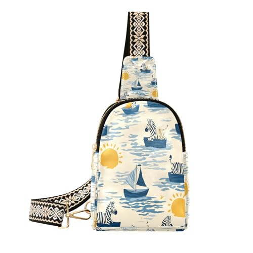 Bateau zèbre bleu Ocean Zebra Boat Trendy pour vos sorties en mer