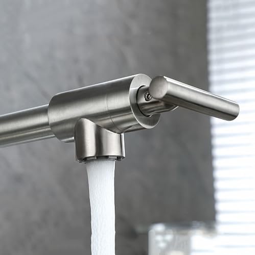 Grifo de cocina de pared plegable con doble manija para llenado rápido de ollas 3