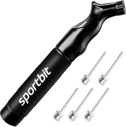 SPORTBIT Ball Pump for Sports Balls - Push & Pull Inflating System - Hand Pump for All Exercise...