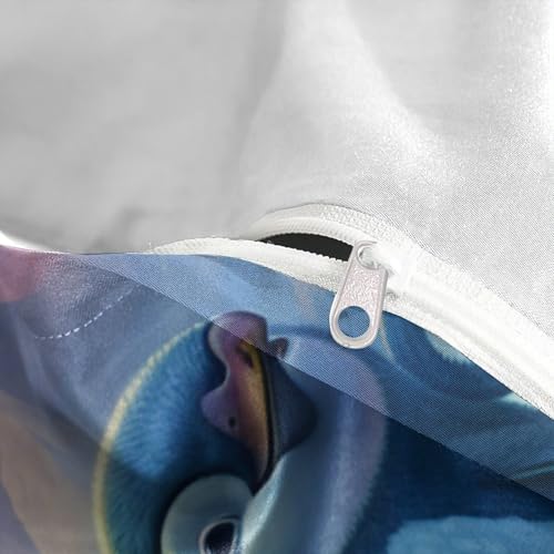 Parure de lit 3D avec fermeture éclair pratique en microfibre douce - 8