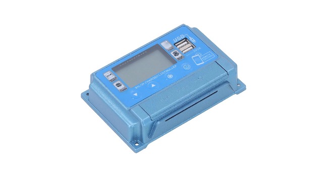 Regolatore Di Carica Solare MPPT 30A/40A/50A/60A – 12V-60V Con Display LCD, Bluetooth, Doppia USB, Timer Automatico Per Impianti Fotovoltaici