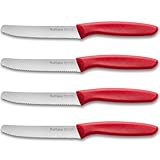 Ruffulon Frühstücksmesser 4 Stück,Hochwertiges Tomatenmesser Set,Scharfe Messer mit...