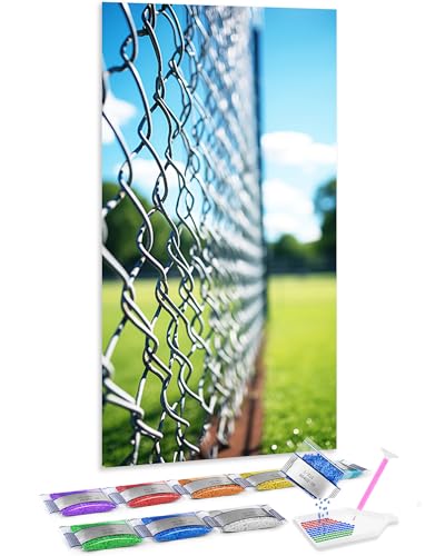 Kit completo DIY de pintura con diamantes 5D Jumpdot con diseño de tenis en 70x40 cm