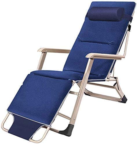Chaises longues de jardin pliantes bleues pour vos moments de détente