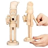 À exposer partout : grâce à sa conception polyvalente, ce casse-noisette s’intègre parfaitement à les styles de décoration, que ce soit sur une table, une étagère ou une cheminée. décorations de noël, casse-noisette en bois brut