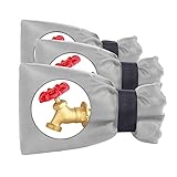 Faucet Covers for Outside Winter,Outdoor Faucet Cover Protector Antifreeze Insulated,Spicket Cover...