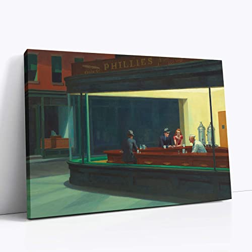 Toile murale Nighthawks Edward Hopper pour une déco bureau rétro