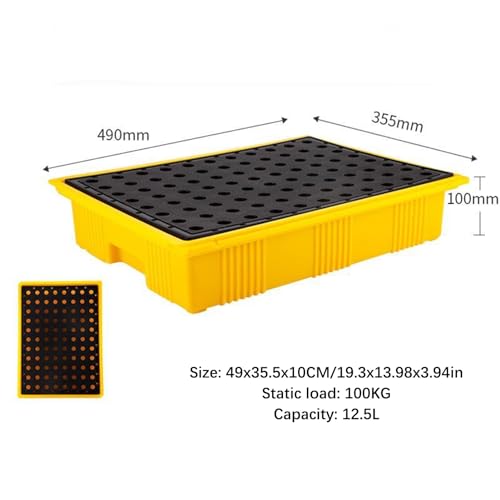 Bandeja antiderrame para tanque de aceite con diseño modular apilable 3