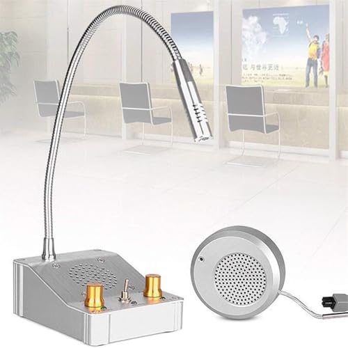 Sistema de Altavoces de Ventana: micrófono de comunicación de intercomunicador, Altavoz de intercomunicación empresarial, for Tiendas, oficinas, hospitales, Empresas de valores, restaurantes