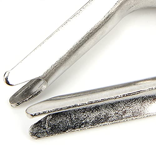 AUHX Braçadeira de corda de arame prata, grampos de dedais de aço inoxidável de 10 mm para equipamen