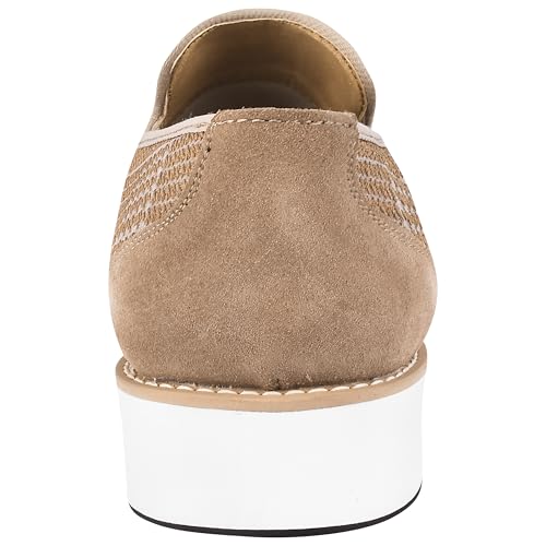 Image of LIBERTYZENO Mens Tuxedo Canvas Textile and Suede Leather Noble Loafers and Slip On Wedding Party Shoes for Easter Gift