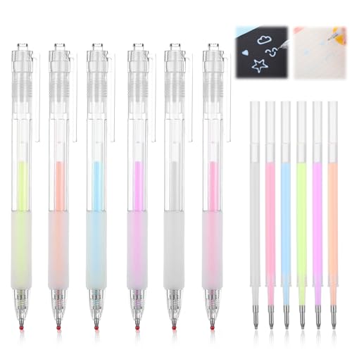 12Pcs Quick Dry Glue Pen Ballpoint Roller Glue Pen Apply Glues Like Writing Easy Precise Control Fine Tip Craft Pens Classroom Supplies for Craft Scrapbook Card Making Foil Calligraphy Artist