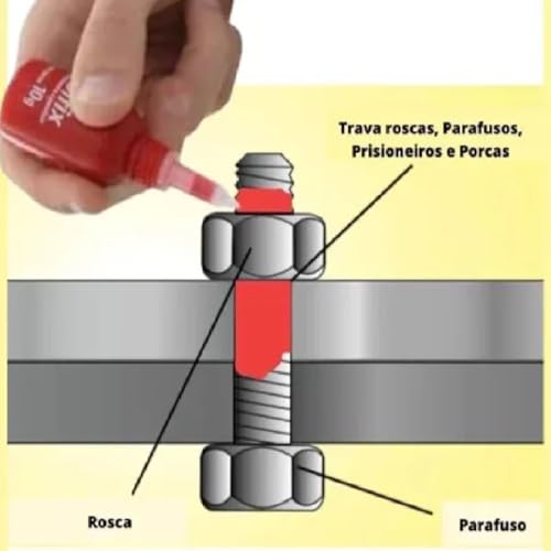 Cola Trava Parafuso Orbifix Vermelho 50g Orbi Química
