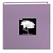 Fabric Frame Cover Photo Album 200 Pockets Hold 4x6 Photos, Misty Lilac