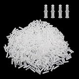 Xiaoyztan Expansion Tube,M6 x 30 mm Plastic Drywall Expansion Pipe Drywall Anchors Ribbed Wall Anchors,Pack of 1000