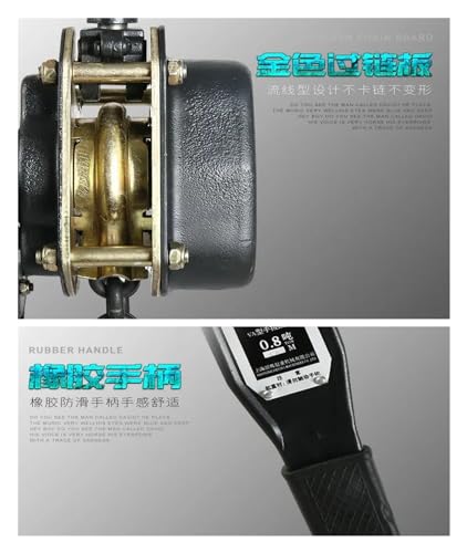 Winche manual de trinquete 0.8-3.2 Ton con cadena resistente miniatura 4