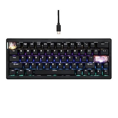 MechLands CIDOO C60 HE Wired Rapid Fast Gaming Keyboard con interruttore magnetico silenzioso, tastiera con effetto hall con frequenza di polling 8K, latenza 0,125 ms, layout compatto a 63 tasti,