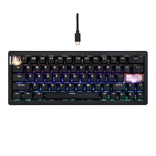 MechLands CIDOO C60 HE Wired Rapid Fast Gaming Keyboard con interruttore magnetico silenzioso, tastiera con effetto hall con frequenza di polling 8K, latenza 0,125 ms, layout compatto a 63 tasti,