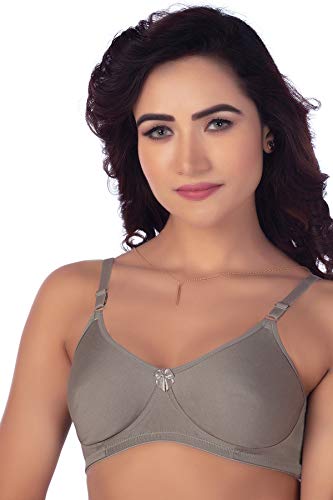 Image of VSTAR Janice Women's Cotton Non-Padded Wire Free Regular Bra | Moulded T-Shirt Bra