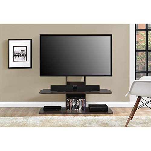 Ameriwood Home Galaxy Tv Stand With Mount For Tvs Up To 65" Wide, Espresso #TOP4