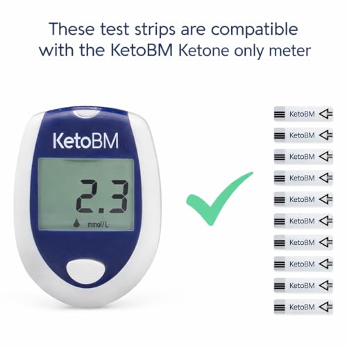 Image of KetoBM Ketone Test Strips, 40pk - NOT Compatible with KetoBM Bluetooth Glucose & Ketone Meter