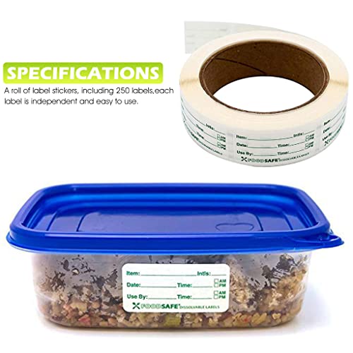 250 Pcs Restaurant Label Stickers For Kitchen Containers Food Storage Management For Catering Industry, 250 Labels