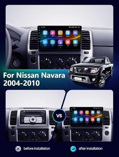 Pantalla Carplay para Nissan Navara 2004-2010 con Android Auto 4G 64G 7