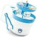 Babyruf BS 29b Sterilisator für Babyflaschen | Dampfsterilisator & Vaporisator | bis zu 6 Flaschen | Einfache Bedienung | Baby Erstausstattung Neugeborene | Flaschenreiniger | Baby Zubehör | weiß/blau