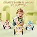 Olbyefly Push and Go Toy Cars for 1 2 3 Years Old Boys Toddlers Girls Kids Animal 360° Rotate Face Changing Baby Cars Toys Infant 6-12-18 Months Toys for First Birthday Gifts for One Two 1-3 Year Old