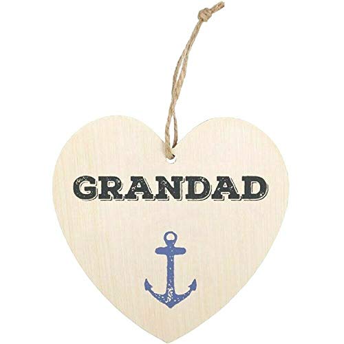 grand-père Cœur plaque murale Panneau à suspendre Bois fête des pères anniversaire Cadeau de Noël Cover