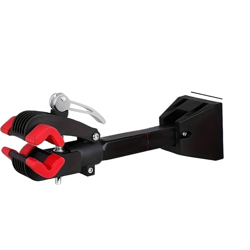 Portabicicletas montado en la pared Compatible con bicicletas de montaña Clip de aluminio Crash Pad cargado soporte de 20KG