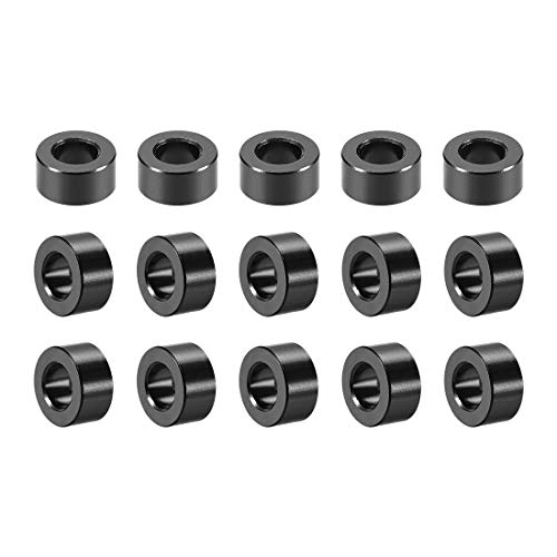 uxcell 15 Pcs Round Aluminum Standoff Column Spacer 3.1x6x3mm(IDxODxH) Black for Drone FPV...