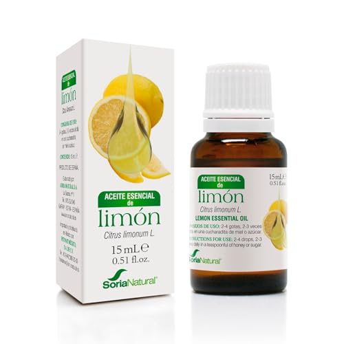 Soria Natural Limón Aceite Esencial Con Citrus Limonum Ingredientes 100 Naturales - Propiedades Terapéuticas - Aceite Esencial 100 Puro - Frasco Con Gotero De 15 Ml. Soria Natural Limón Aceite Esencial Con Citrus Limonum Ingredientes 100 Naturales - Propiedades Terapéuticas - Aceite Esencial 100 Puro - Frasco Con Gotero De 15 Ml.