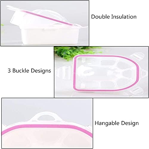 2 Pieces Nail Soaking Bowl Nail Spa Bowl Nail Art Remover Soak Soaker Treatment Bowl Used for Manicure Spa Tool (Pink)