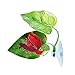 Bydezcon Betta Leaf Bed Hammock Double Plastic Leaves Pad with Strong Suction Cup for Fish Aquariums Fish Tanks Betta Leaf Pad Hammock Bed Suction Cup Betta Leaves for Fish Tank