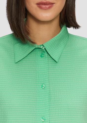 s.Oliver Damen Bluse – Relaxed Fit, Hemdkragen, Langarm, All-Over-Print – Ansicht 5