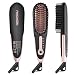 Hair Straightener Brush Enhanced Faster Heating Ceramic Hair Straightening Brush with Anti -Scald and Auto-off Function Dual Voltage LED Display,Free Heat Resistant Glove and Gift Bag